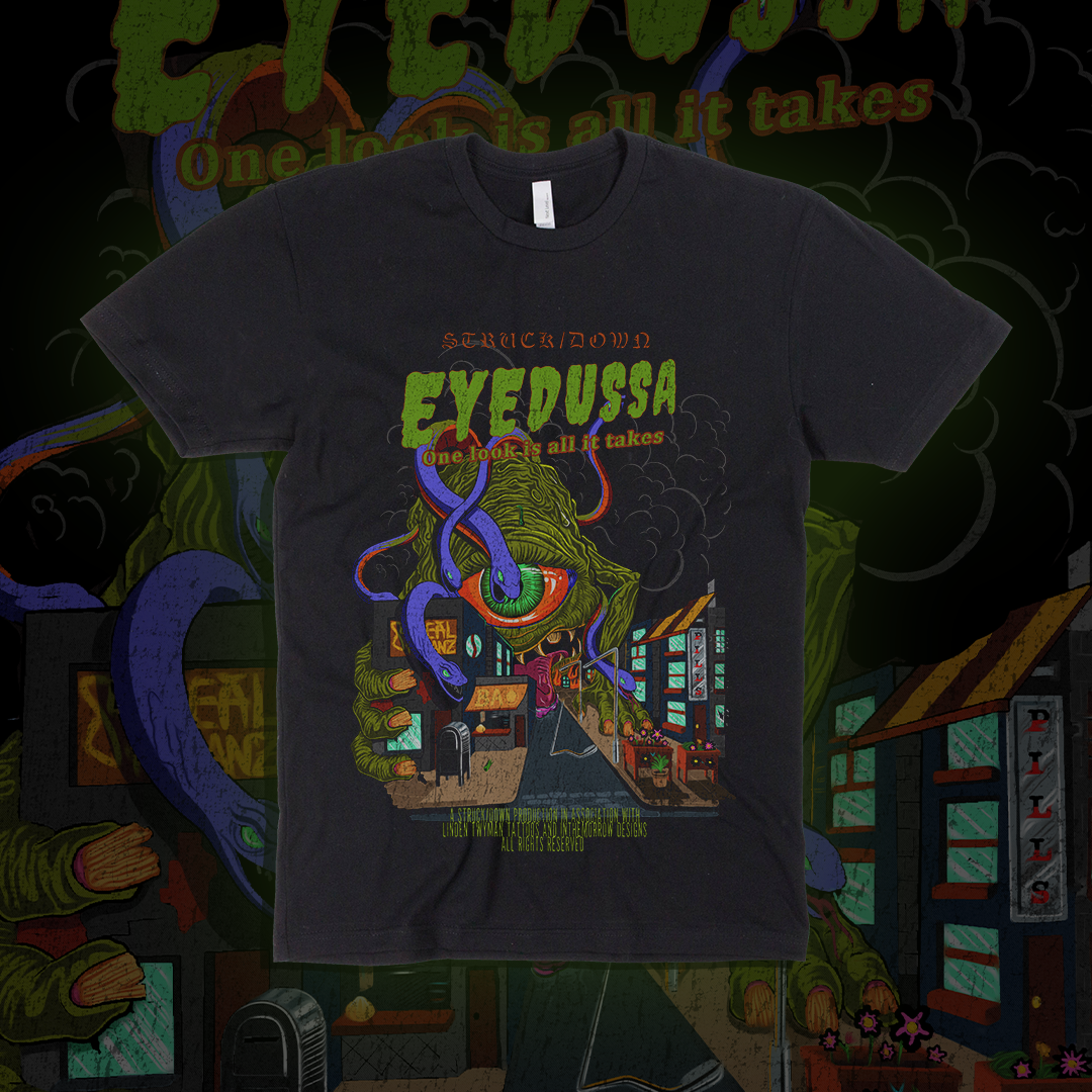 Eyedussa T-shirt distressed/vintage [Limited Edition Pre-order]